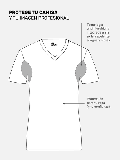Camiseta antitranspirante de uso diaro